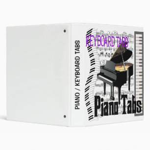 Piano Keyboard Tabs Binder