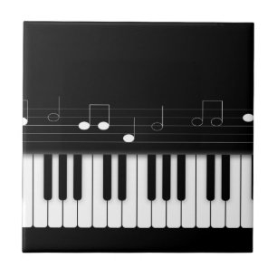 Piano keyboard tile