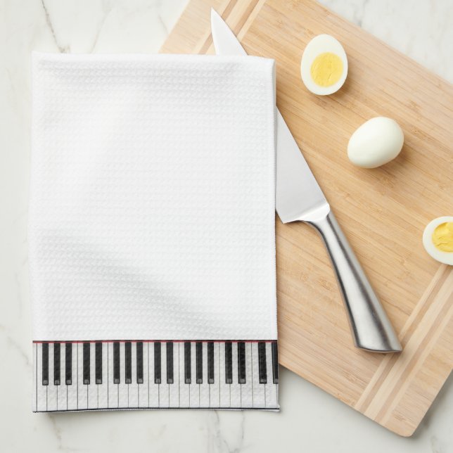 piano keyboard towel (Quarter Fold)