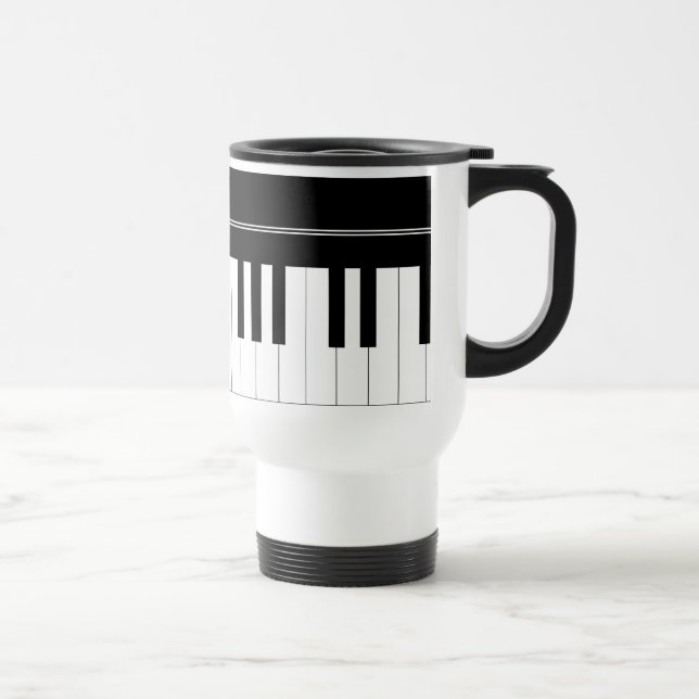 Piano keyboard travel mug (Right)