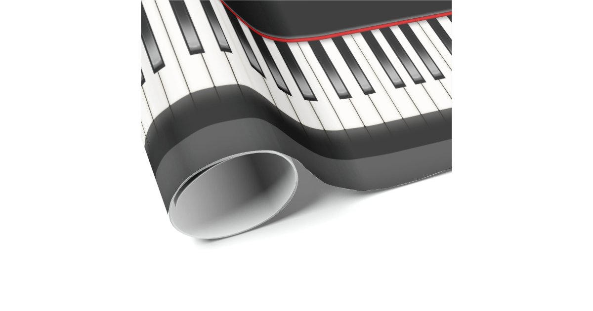 piano keyboard wrapping paper | Zazzle