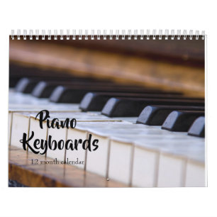 Piano Keyboards 2025 Calendar