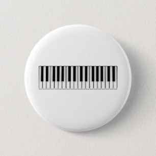 Piano Keys 2 Inch Round Button