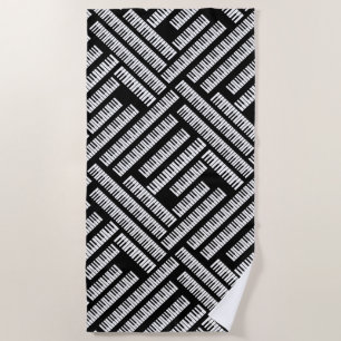 Piano Keys Beach Towel