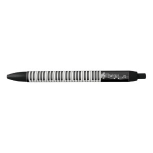 Piano Keys Black Ink Pen
