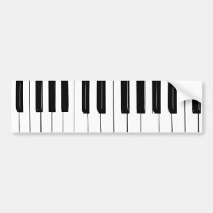 Piano Keys Bumper Sticker