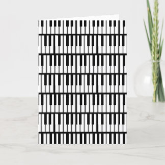 Piano Keys Card