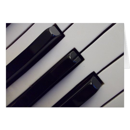 Piano Keys Card