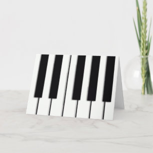 Piano Keys Christmas Card