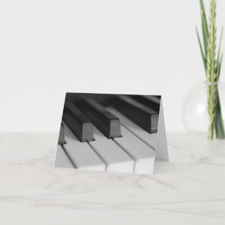 Piano Keys Closeup Card