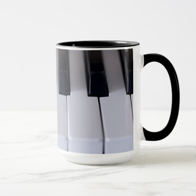 Piano Keys Coffee Mug (Right)