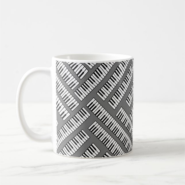 Piano Keys  Coffee Mug (Left)