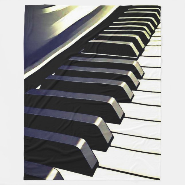 PIANO KEYS  FLEECE BLANKET (Front)