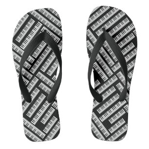 Piano Keys Flip Flops