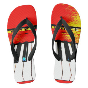 Piano Keys Flip Flops