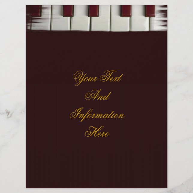 Piano Keys Flyer (Front)