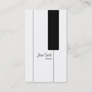 Piano Keys for Pianist Business Cards