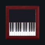 Piano Keys Gift Box<br><div class="desc">Designed by Leslie Harlow from a photograph of grand piano keys. Great gift for the musician and the music lover alike.</div>