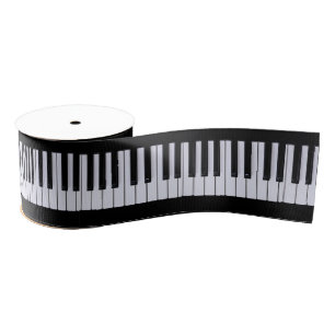 Piano Keys Grosgrain Ribbon