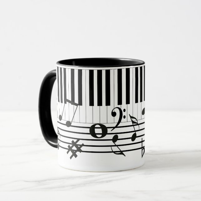 Piano Keys Instruments Mug (Front Left)