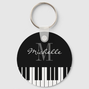 Piano keys keychain for kids, pianist or teacher