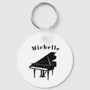 Piano keys keychain for kids, pianist or teacher