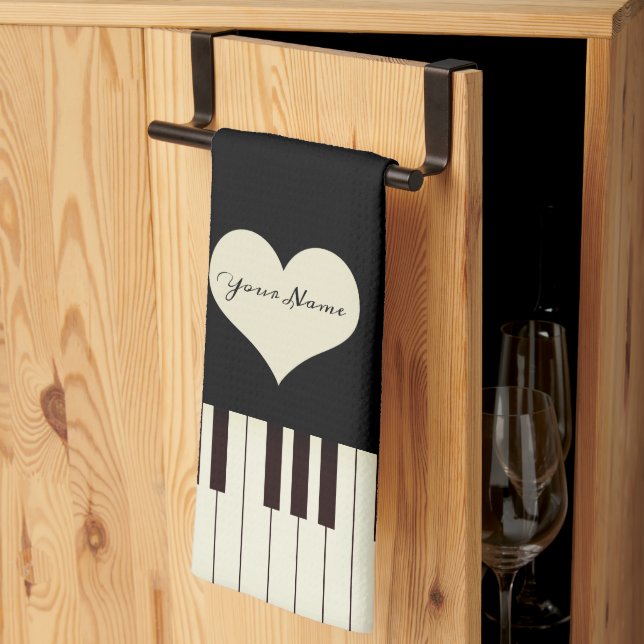 Piano Keys Kitchen Towel (Thirds Fold)