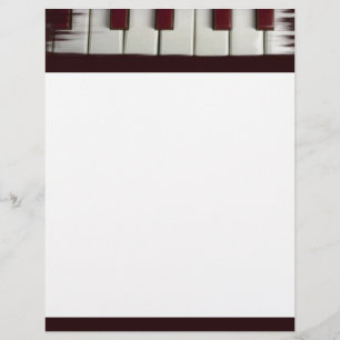 Piano Keys Letterhead