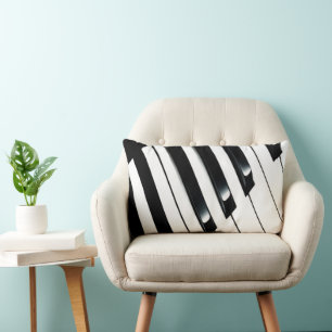 Piano Keys Lumbar Pillow