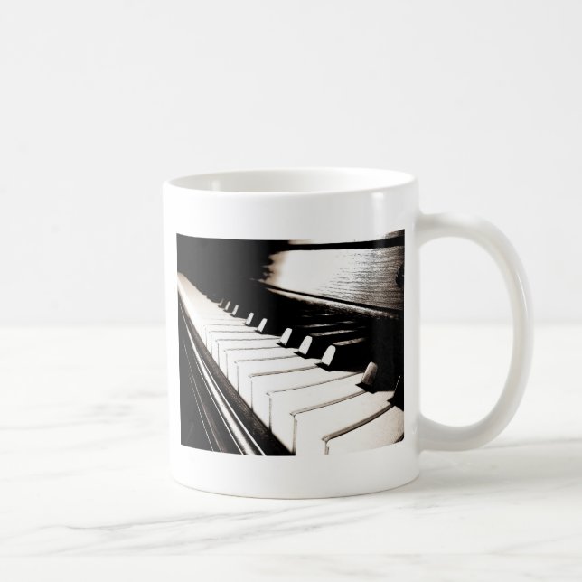 Piano Keys Macro Coffee Mug (Right)
