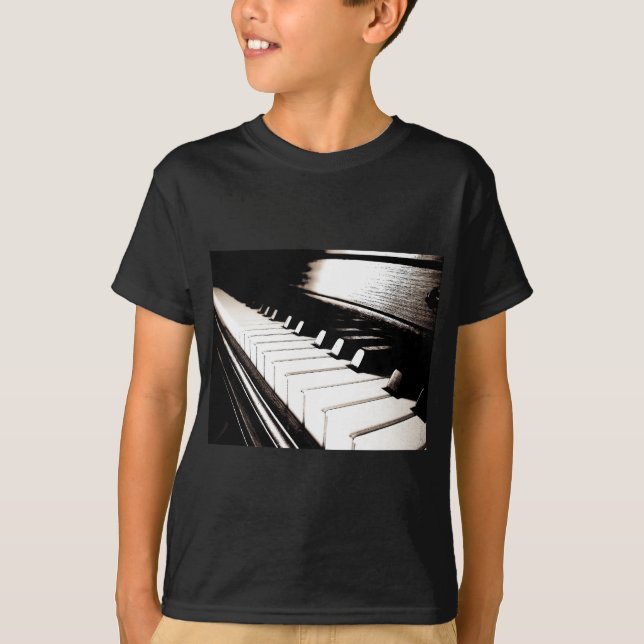 Piano Keys Macro T-Shirt (Front)