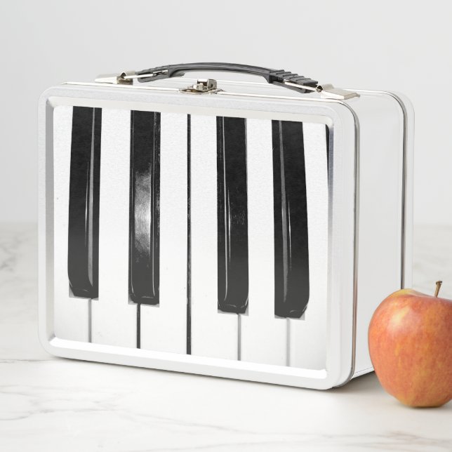 Piano Keys Metal Lunch Box (In Situ)