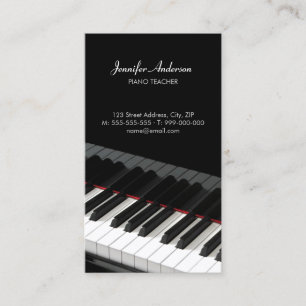 Piano Keys Music business card