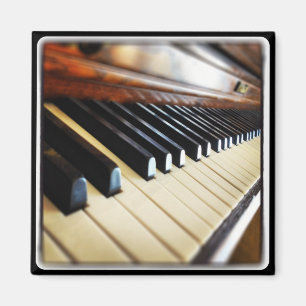 Piano Keys Music Gifts Square Fridge Magnet