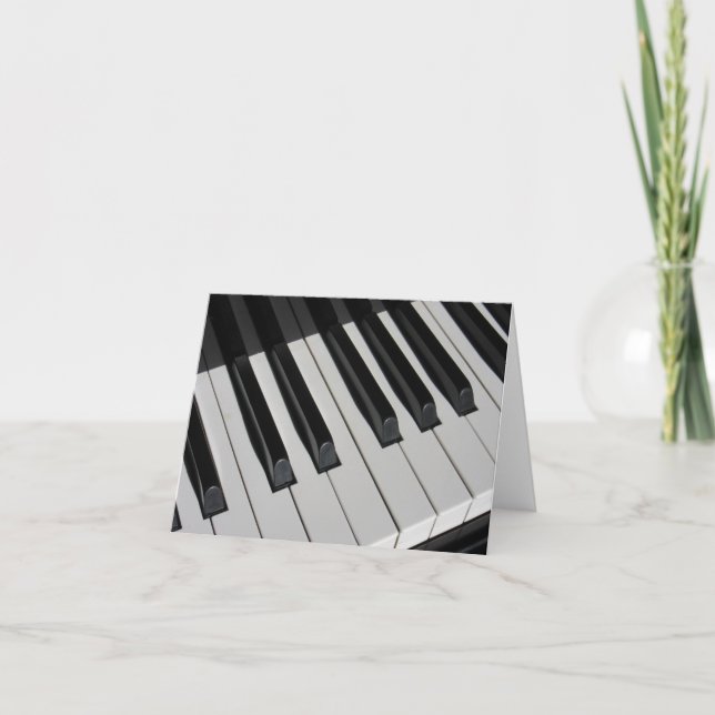 Piano Keys Music Lover Carte personnalisée (Devant)