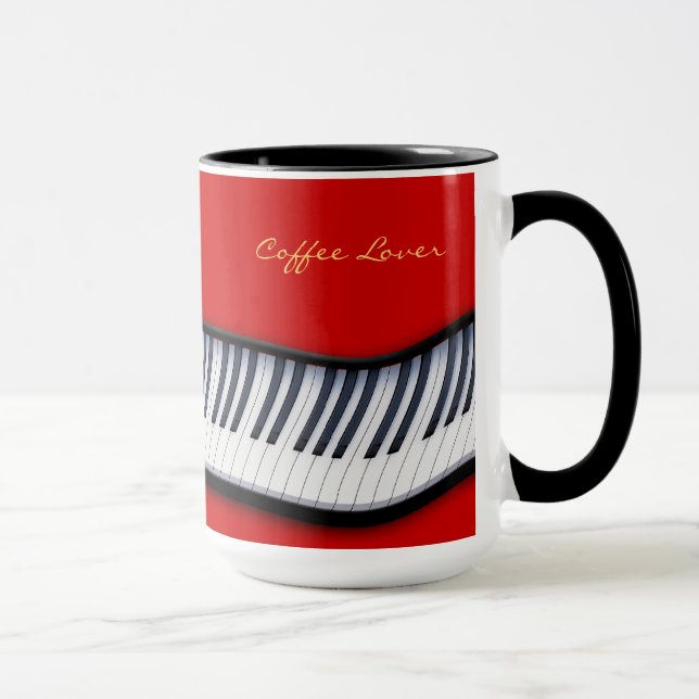 PIANO KEYS Music-Lover Gift Drinking Mug (Right)