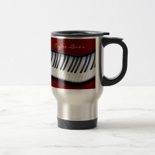 PIANO KEYS Music Lover Gift Travel Mug