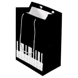 PIANO KEYS  MUSIC LOVER  MEDIUM GIFT BAG