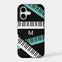 Piano Keys Musical Instrument Modern Monogrammed