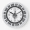 Piano Keys Musical Notes Wall Clock