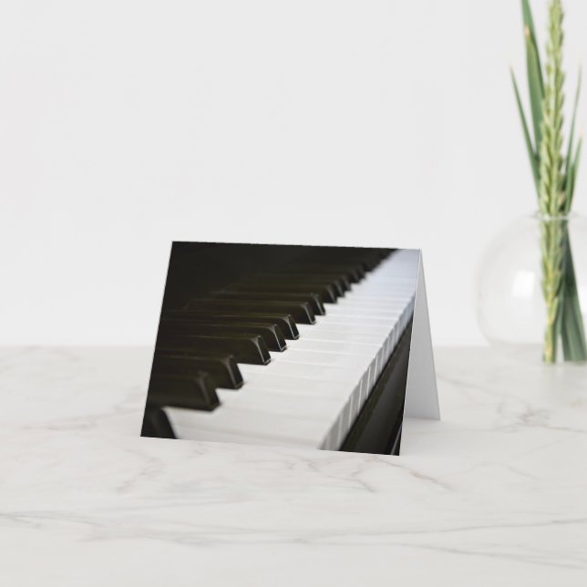 Piano Keys note card (Front)