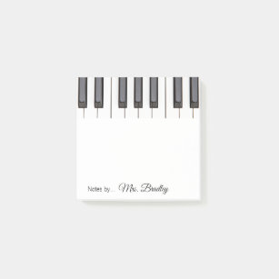 Piano Keys Notepad, from Piano Teacher Post-it Notes