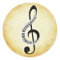 Piano Keys on a Music Clef