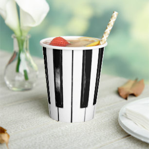 Piano Keys Paper Cups
