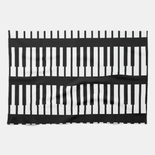 Piano Keys Pattern Kitchen Towel