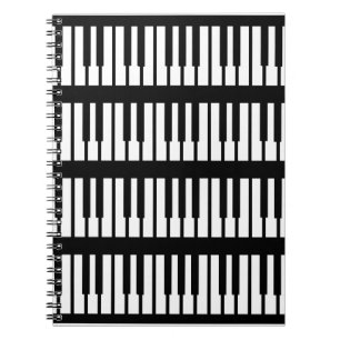 Piano Keys Pattern Notebook