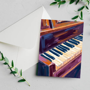 Piano Keys Pianist Painting Card