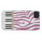 Piano Keys Pink Glitter Zebra Print
