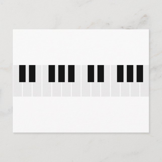 piano keys postcard (Front)