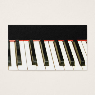 piano keys profile card
